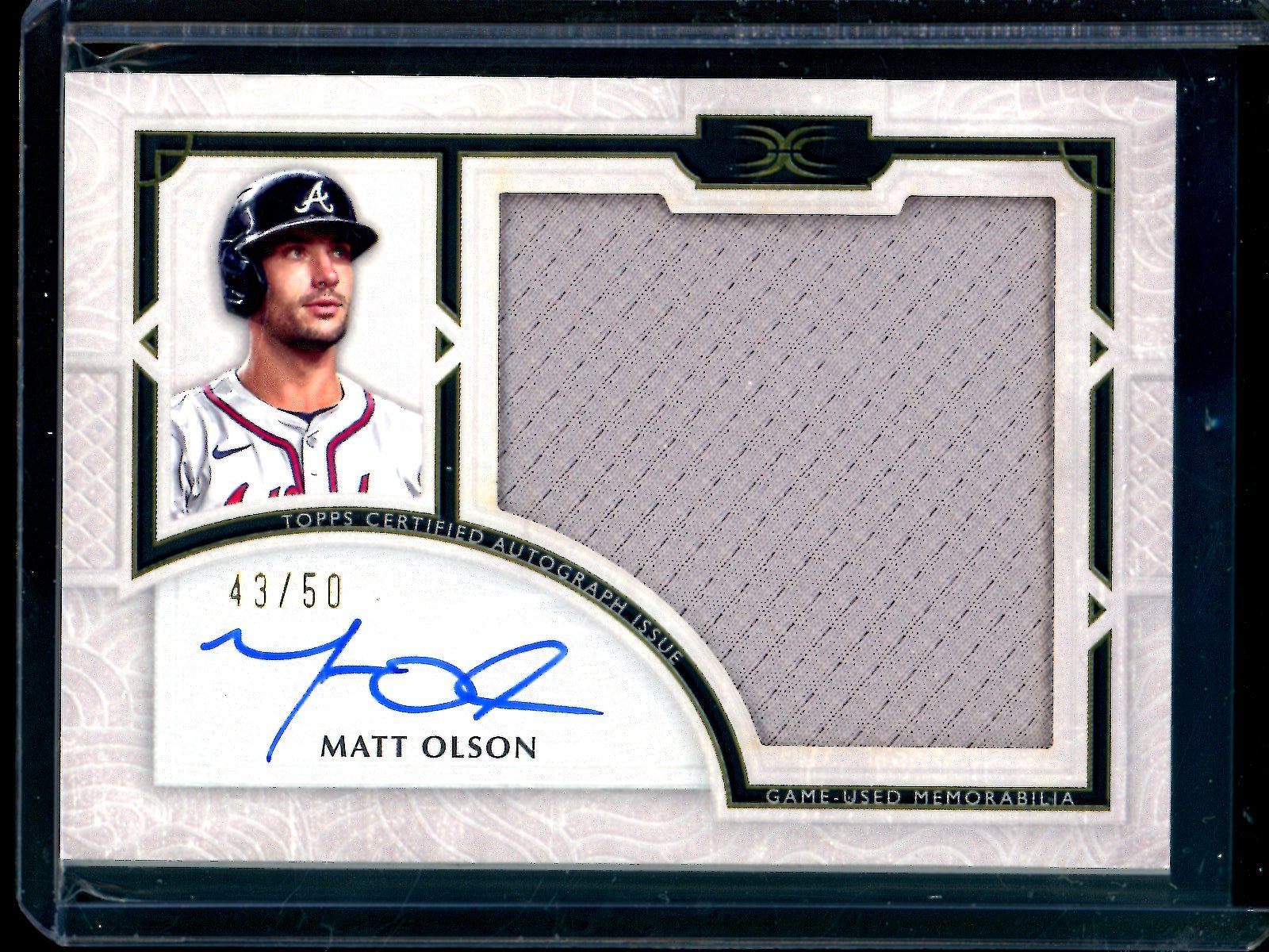 2025 Topps Definitive Matt Olson Patch Relic Autograph /50 Braves - Trading Card Market