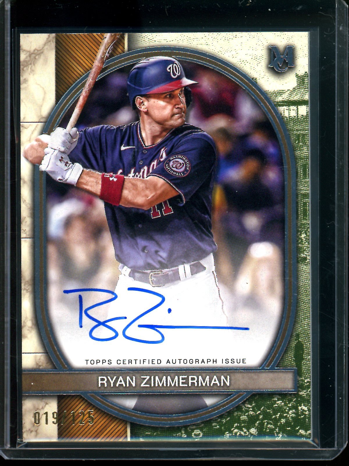 2025 Topps Museum Collection Ryan Zimmerman Autograph /125 Nationals - Trading Card Market