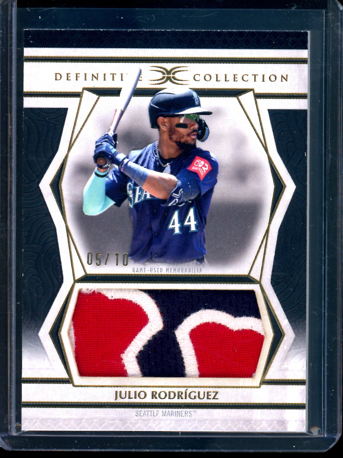 2025 Topps Definitive Julio Rodriguez Jumbo Patch Relic /10 Mariners - Trading Card Market