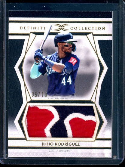2025 Topps Definitive Julio Rodriguez Jumbo Patch Relic /10 Mariners - Trading Card Market