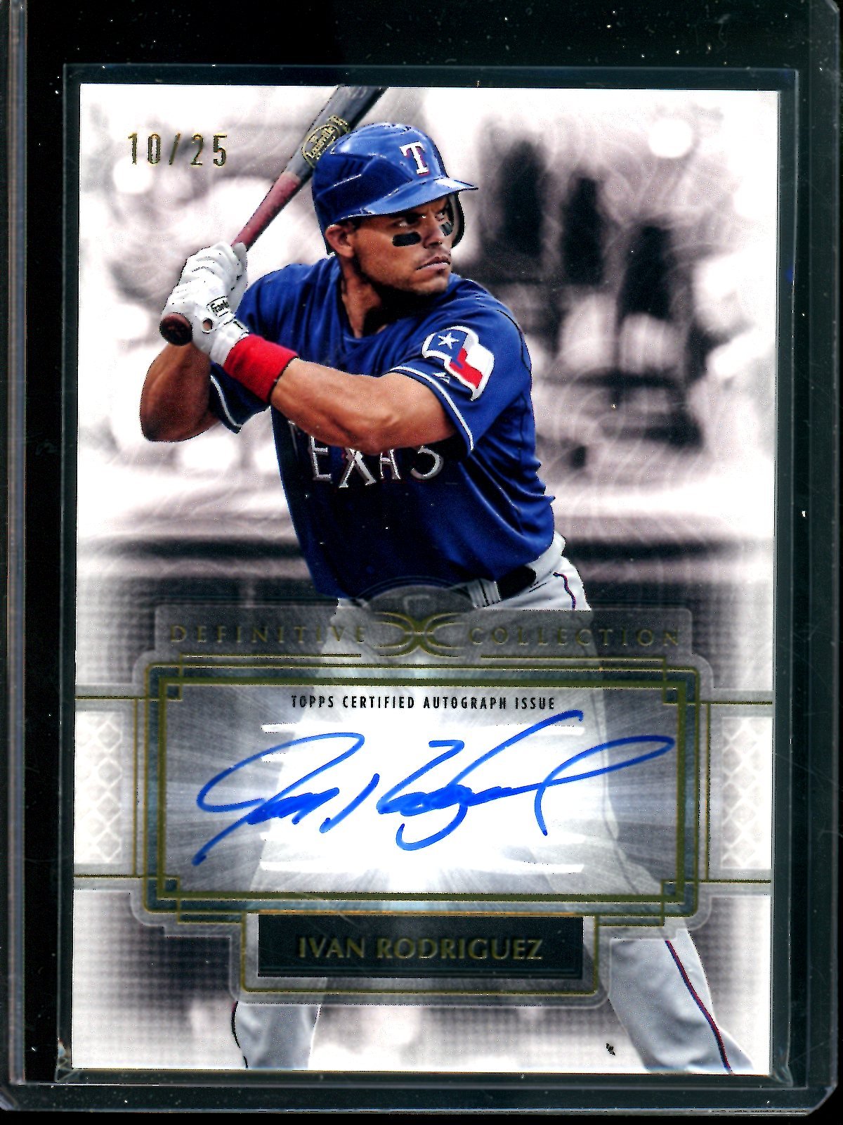 2025 Topps Definitive Ivan Rodriguez Defining Images Autograph /25 Rangers - Trading Card Market