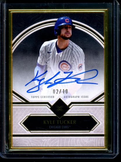 2025 Topps Definitive Kyle Tucker Gold Frame Autograph /10 Cubs - Trading Card Market