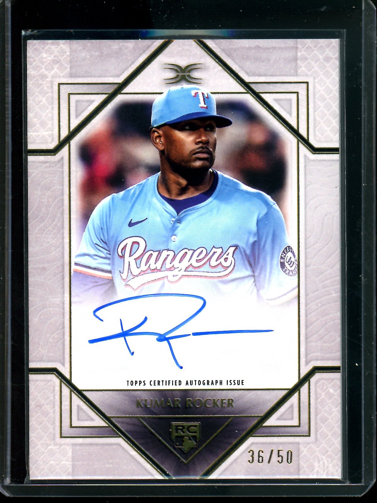 2025 Topps Definitive Kumar Rocker Rookie Autograph /50 Rangers - Trading Card Market