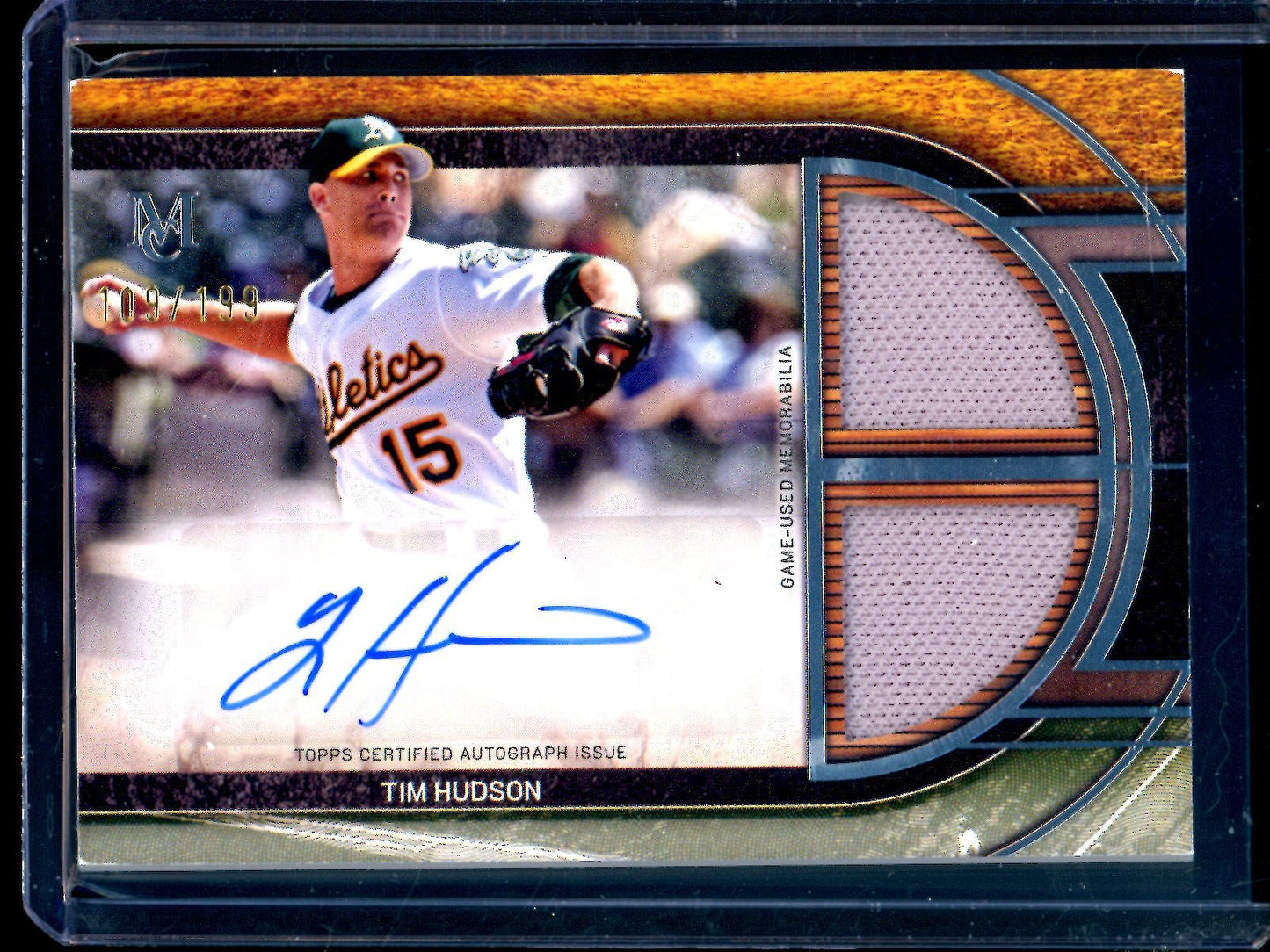 2025 Topps Museum Collection Tim Hudson Dual Swatch Autograph /199 Athletics - Trading Card Market