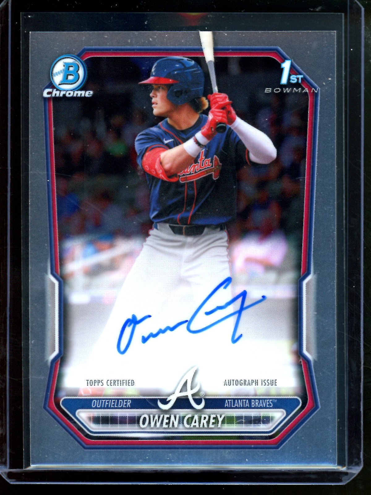 2026 Bowman Chrome Owen Carey 1st Autograph Braves - Trading Card Market