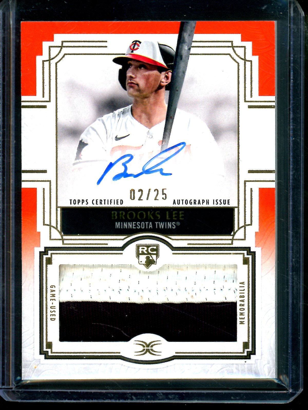 2025 Topps Definitive Brooks Lee Rookie Patch Autograph /25 Twins - Trading Card Market