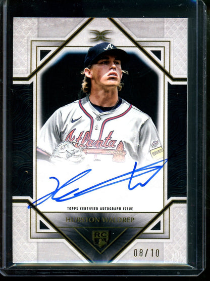 2025 Topps Definitive Hurston Waldrep Black Rookie Autograph /10 Braves - Trading Card Market