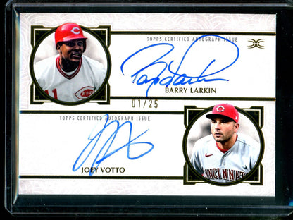 2025 Topps Definitive Barry Larkin / Joey Votto Dual Autograph /25 Reds - Trading Card Market