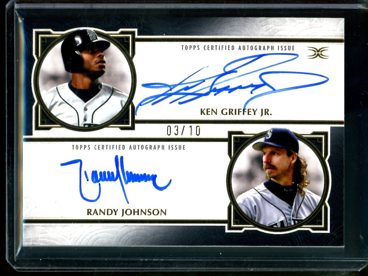 2025 Topps Definitive Ken Griffey Jr / Randy Johnson Dual Autograph /10 Black DAC - GJ Mariners - Trading Card Market