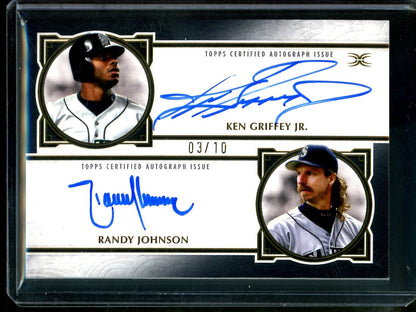 2025 Topps Definitive Ken Griffey Jr / Randy Johnson Dual Autograph /10 Black DAC - GJ Mariners - Trading Card Market