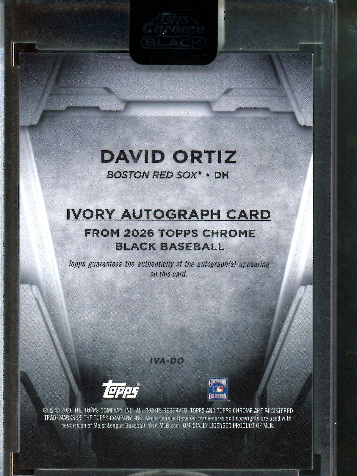 2026 Topps Black David Ortiz Refractor Autograph /35 Red Sox - Trading Card Market