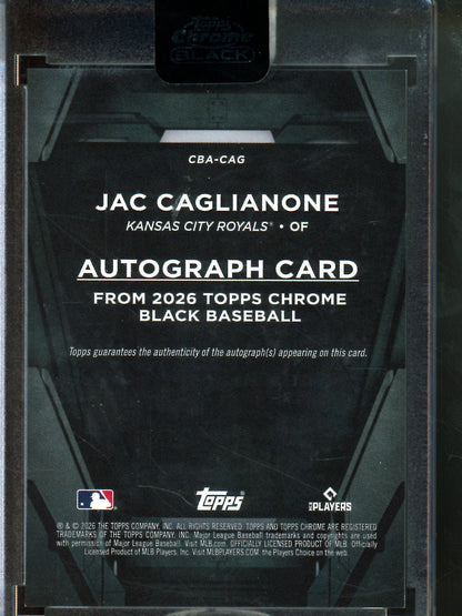 2026 Topps Black Jac Caglianone Green Rookie Autograph /99 Royals - Trading Card Market