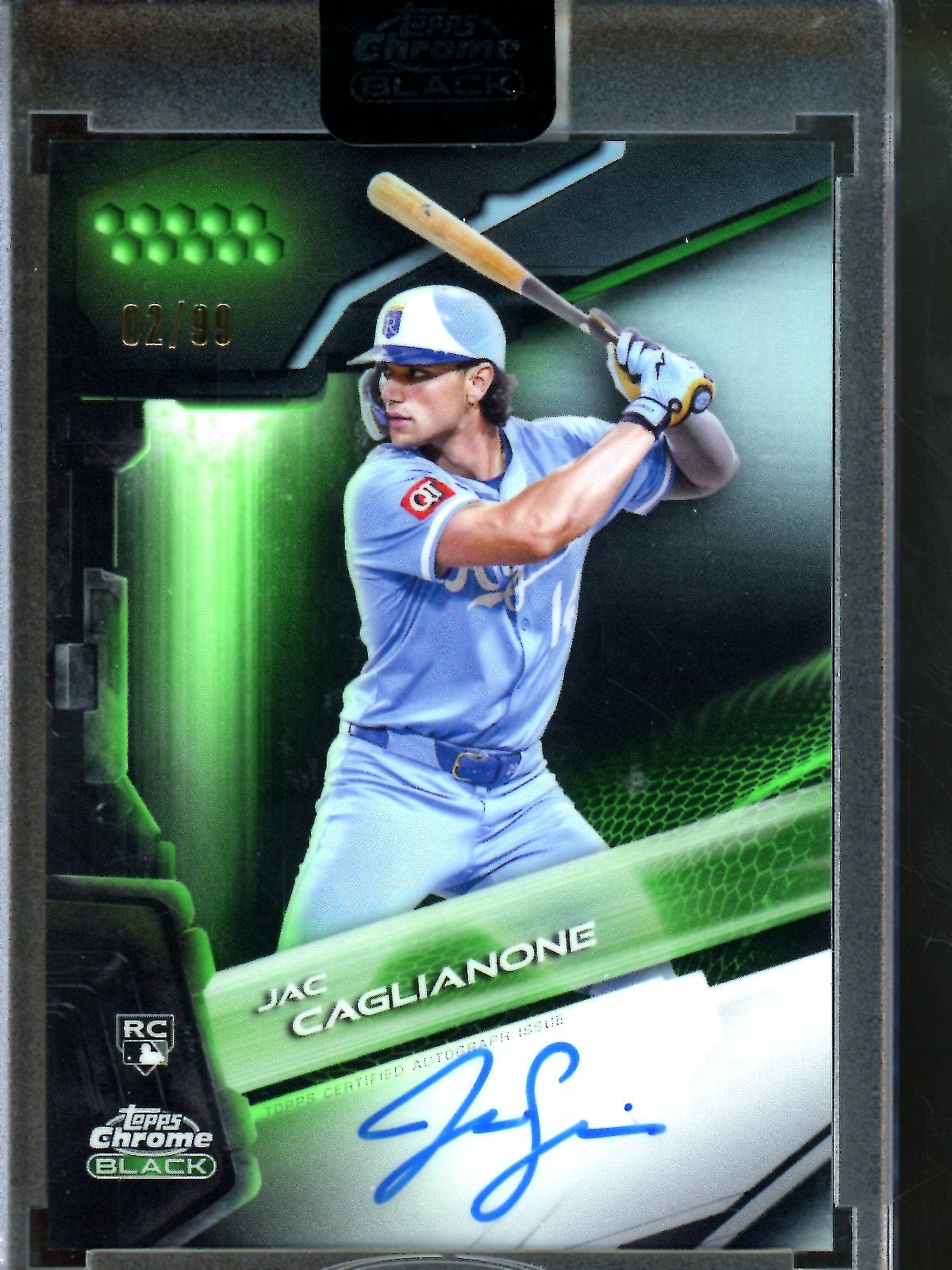 2026 Topps Black Jac Caglianone Green Rookie Autograph /99 Royals - Trading Card Market