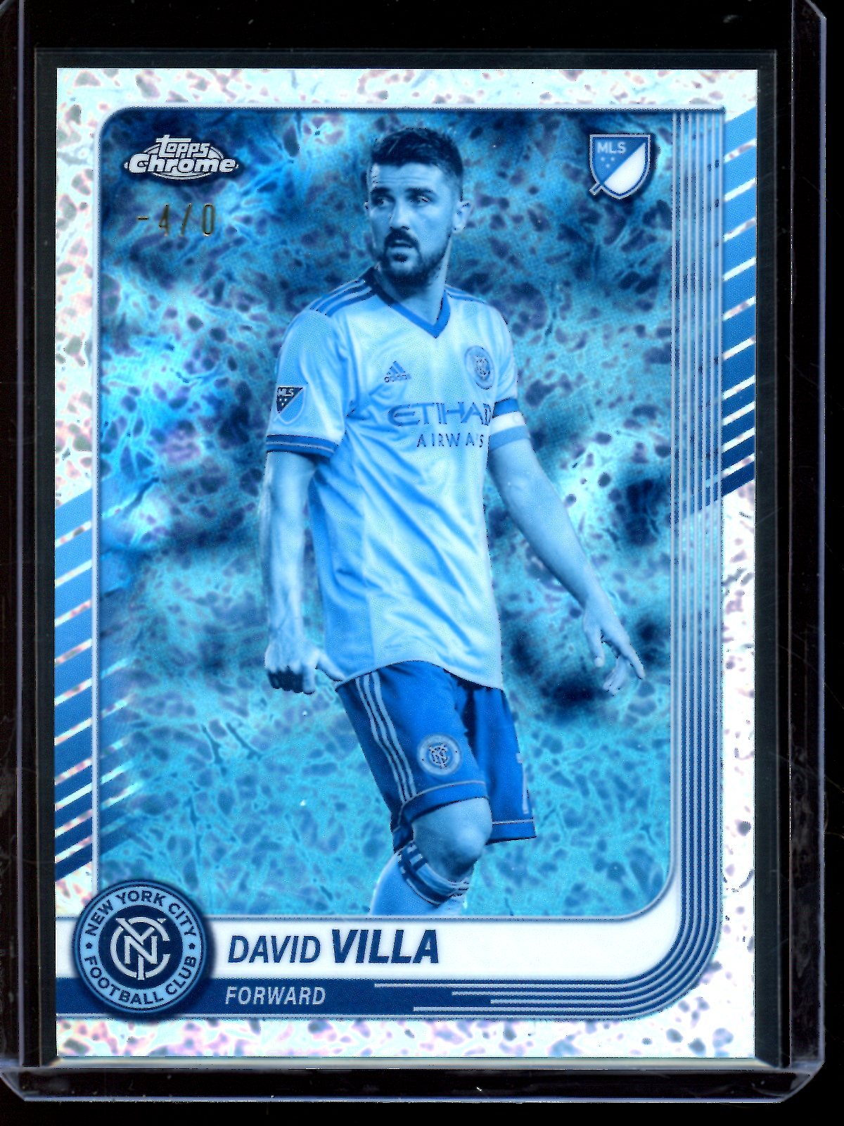 2025 Topps Chrome David Villa Frozenfractor - 4/0 NYC FC - Trading Card Market