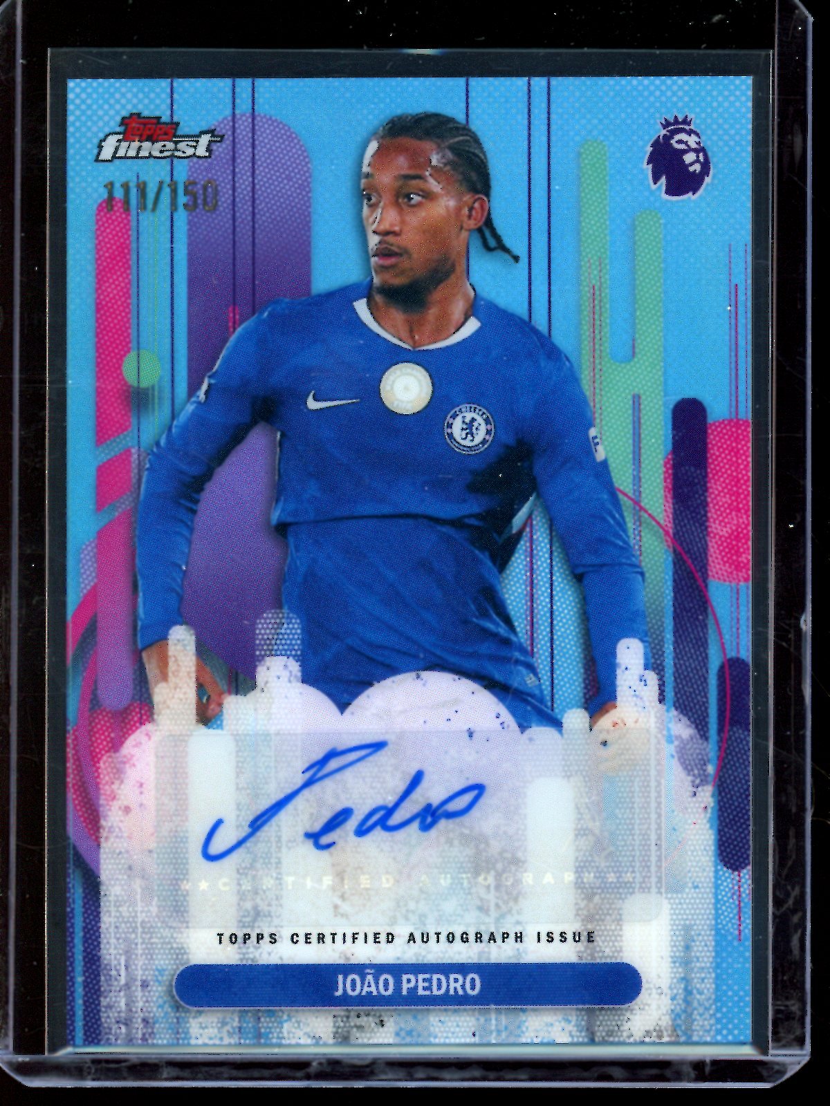 2026 Topps Finest Joao Pedro Blue Refractor Autograph /150 Chelsea - Trading Card Market