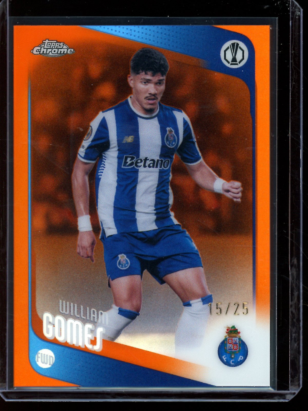 2026 Topps Chrome William Gomes Orange Refractor /25 FC Porto - Trading Card Market