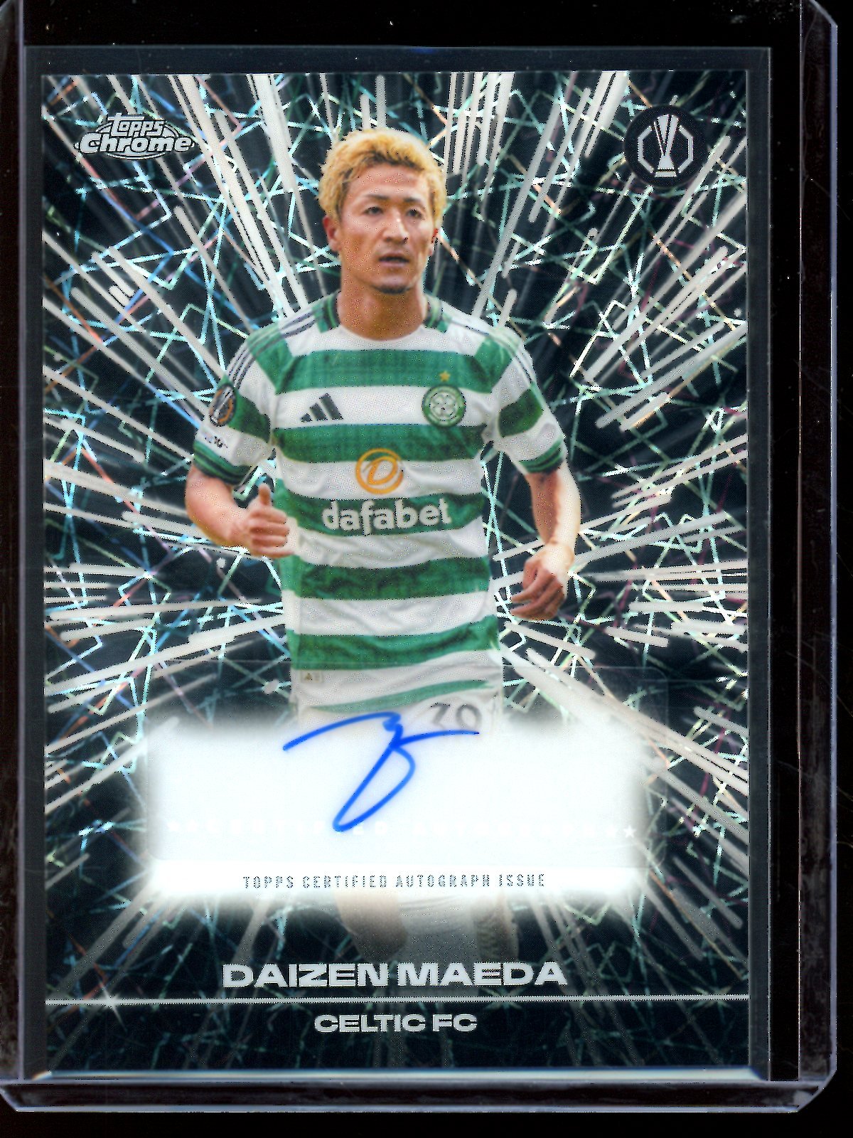 2026 Topps Chrome Daizen Maeda Black Lazer Autograph Celtic Football Club - Trading Card Market