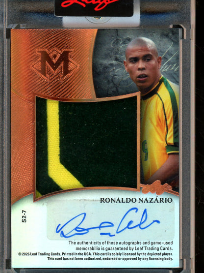 2026 Leaf Magnificence Neymar Jr. / Ronaldo Nazario Dual Patch Autograph /5 S2 - 7 - Trading Card Market