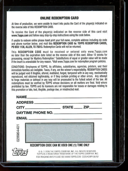 2026 Topps Chrome Kendry Paez Gold Geometric Refractor Autograph /50 Redemption RC Strasbourg Alsace - Trading Card Market