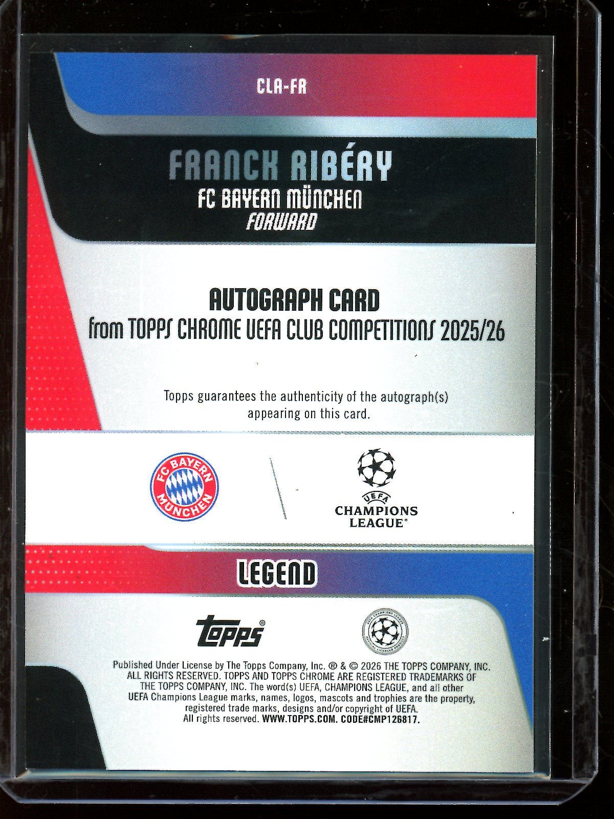 2026 Topps Chrome Franck Ribery Green Lava Refractor Autograph /99 FC Bayern - Trading Card Market