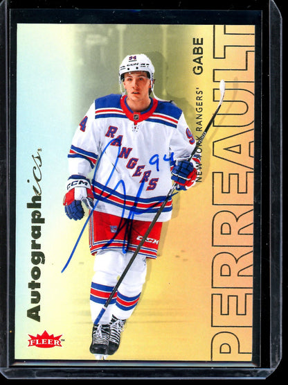 2026 Upper Deck Fleer Gabe Perreault Autographics A - GP Rangers - Trading Card Market