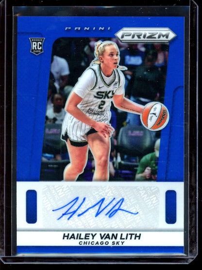 2025 Panini Prizm Hailey Van Lith Blue Rookie Autograph /75 Chicago Sky - Trading Card Market