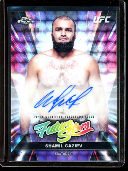 2026 Topps Chrome Future Stars Shamil Gaziev Black Geometric Autograph /10 - Trading Card Market