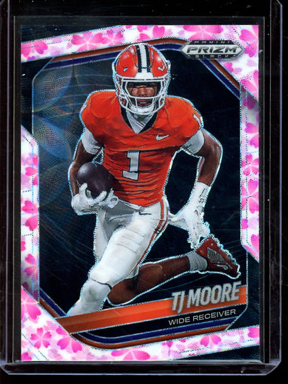 2025 Panini Prizm Black TJ Moore Cherry Blossom /20 Clemson - Trading Card Market