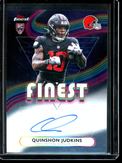 2025 Topps Finest Quinshon Judkins Finest Autograph Rookie Browns - Trading Card Market