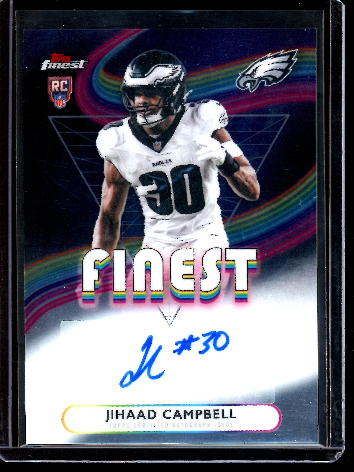 2025 Topps Finest Jihaad Campbell Finest Rookie Autograph Eagles - Trading Card Market