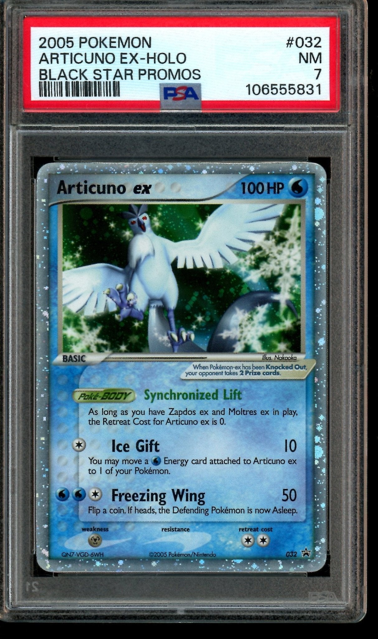 2005 Pokemon Black Star Promos Articuno Holo 032 PSA 7 - Trading Card Market