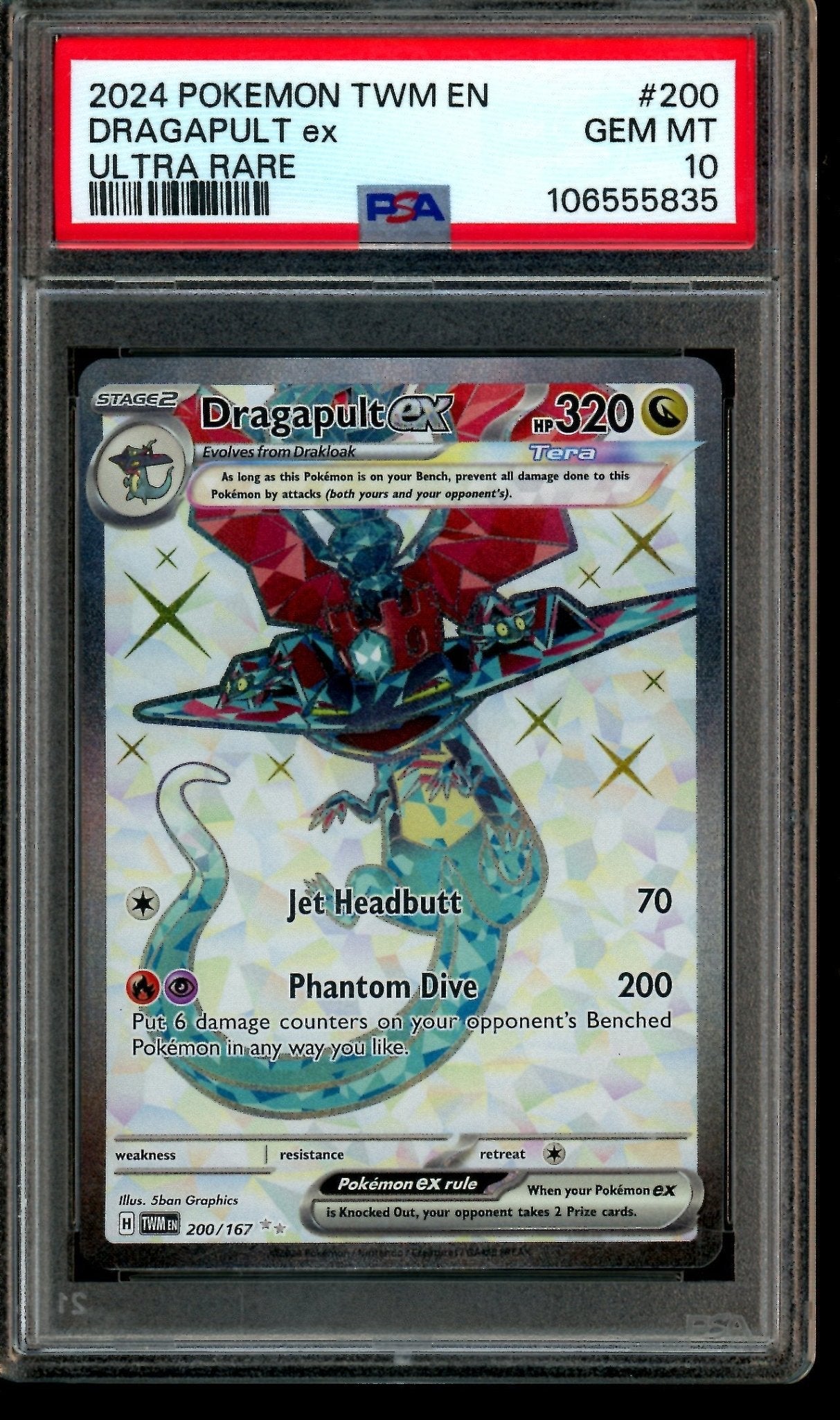 2024 Pokemon Twilight Masquerade Dragapult EX 200/167 PSA 10 - Trading Card Market