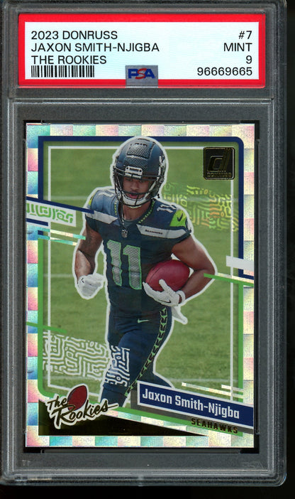 2023 Panini Donruss Jaxson Smith-Njigba The Rookies PSA 9 Seahawks