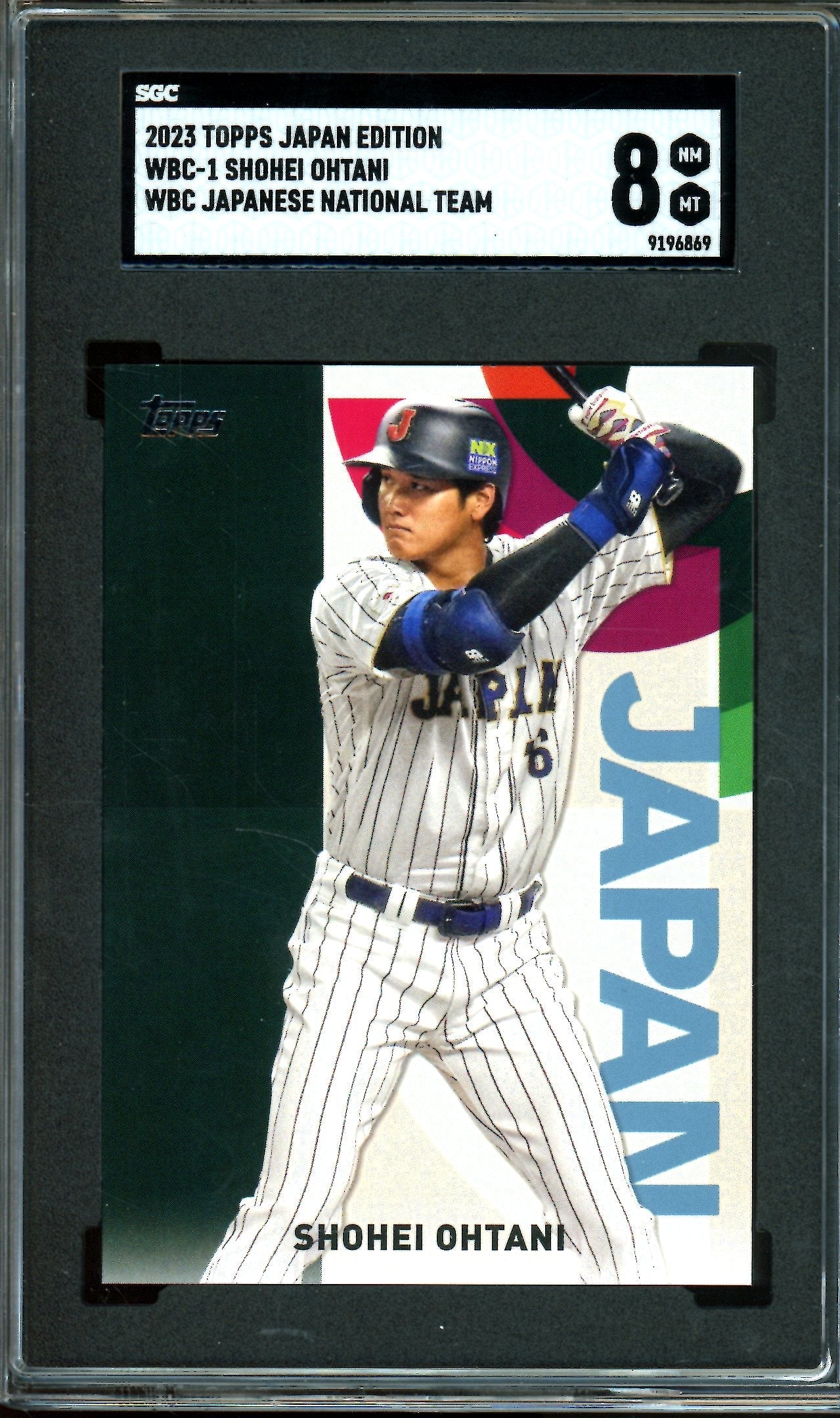 2023 Topps Japan Edition Shohei Ohtani National Team SGC 8 Dodgers