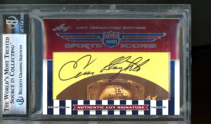 2010 Leaf Sports Icons Johnny Mize / Enos Slaughter Dual Autograph BGS Authentic 3/9