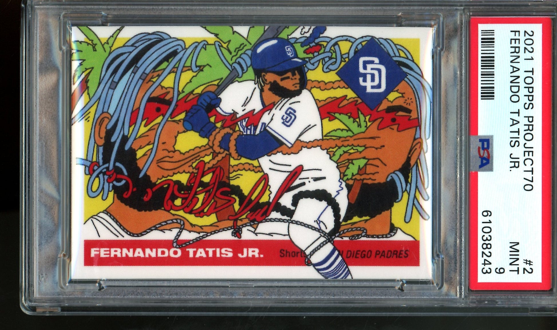 2021 Topps Project 70 Fernando Tatis Jr. #2 PSA 9 Padres