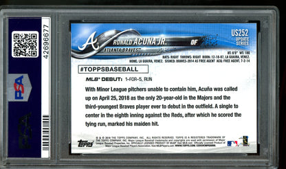 2018 Topps Update Ronald Acuna Jr Rookie PSA 10 Braves