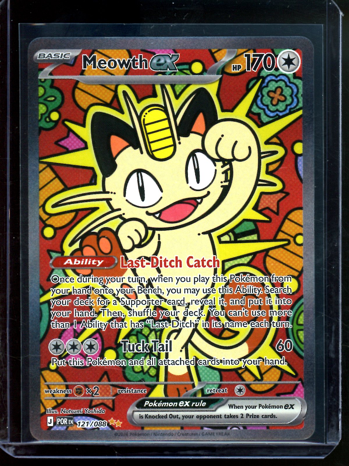 2026 Pokemon Perfect Order Meowth EX 121/088
