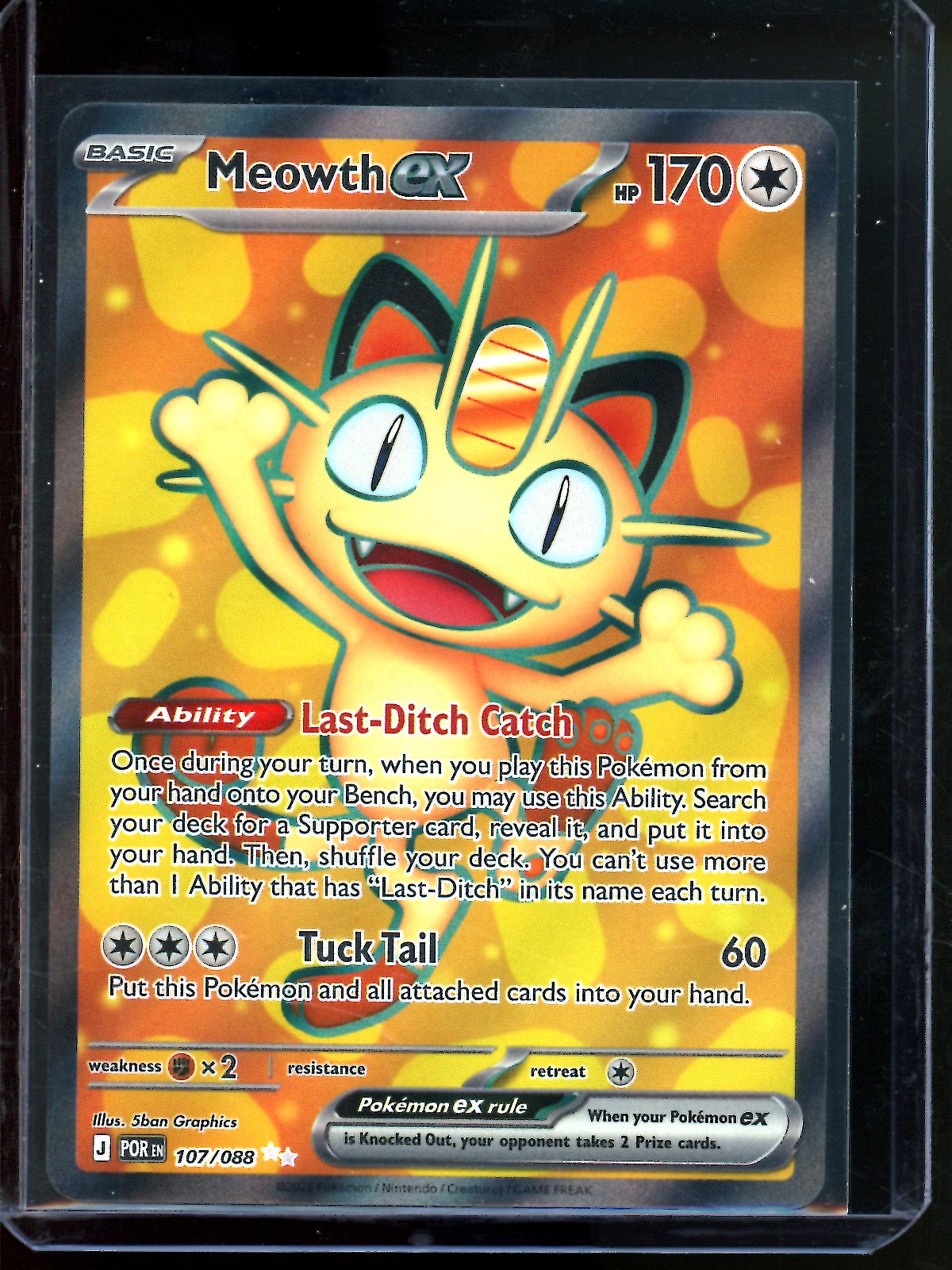 2026 Pokemon Perfect Order Meowth EX 107/088