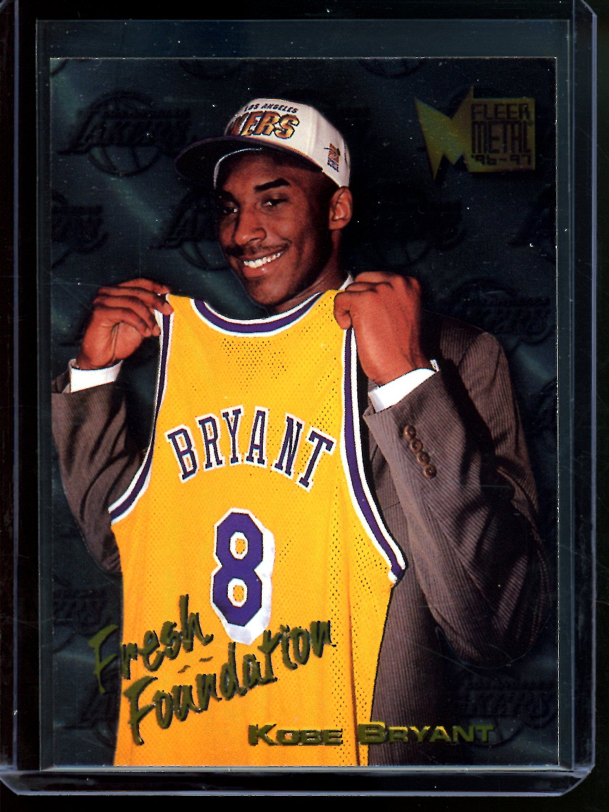 1996 Fleer Metal Kobe Bryant Fresh Foundation Rookie Lakers
