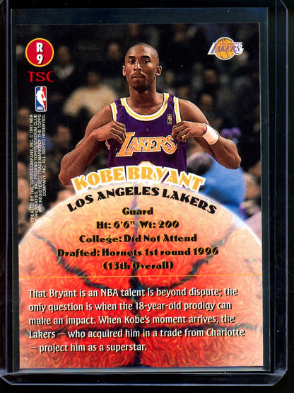 1997 Topps Stadium Club Kobe Bryant Rookies 2 Foil Lakers