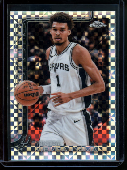 2025 Topps Chrome Victor Wembanyama X-Fractor Spurs