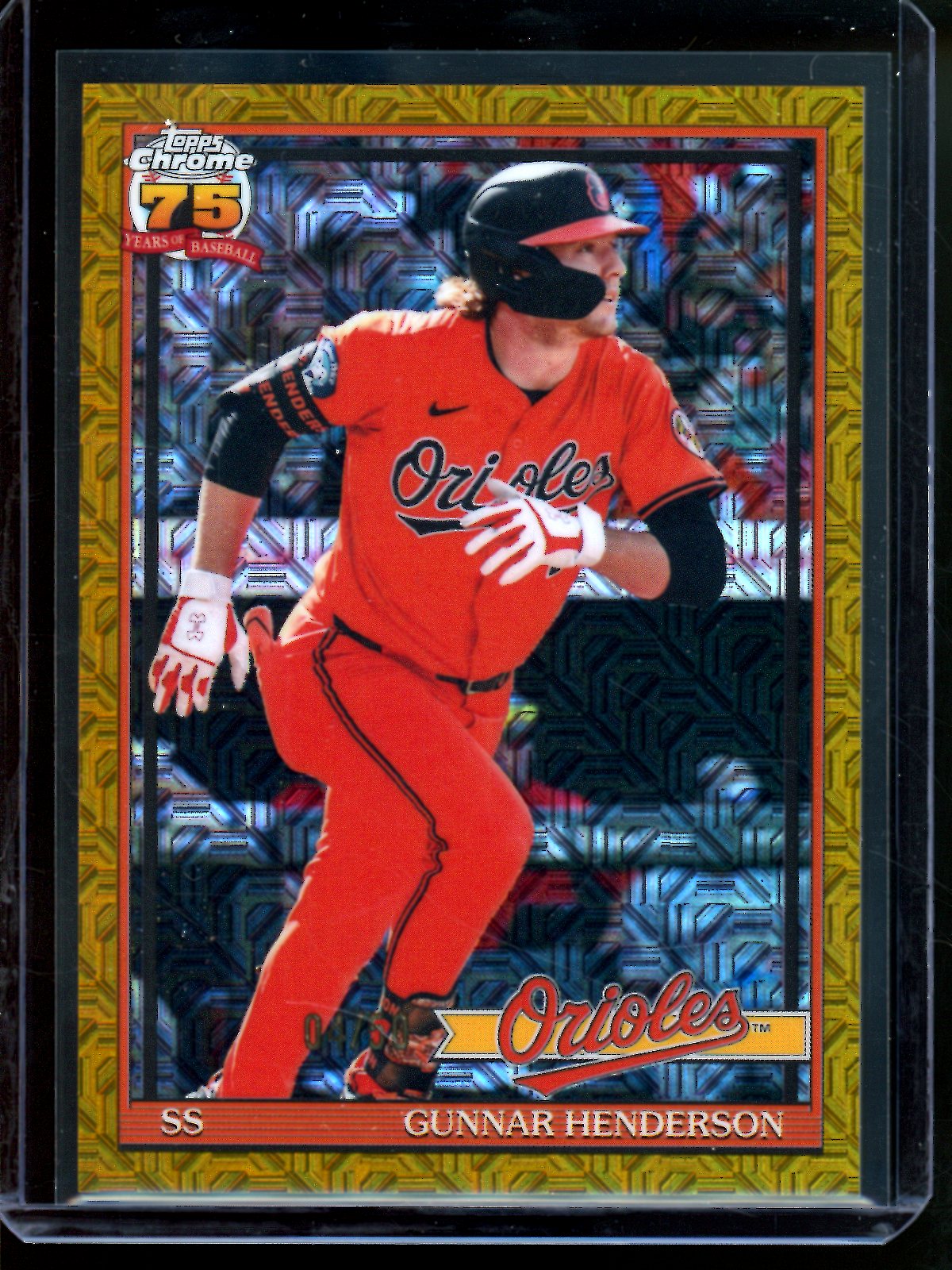 2026 Topps Chrome Gunnar Henderson Mojo Gold /50 Orioles