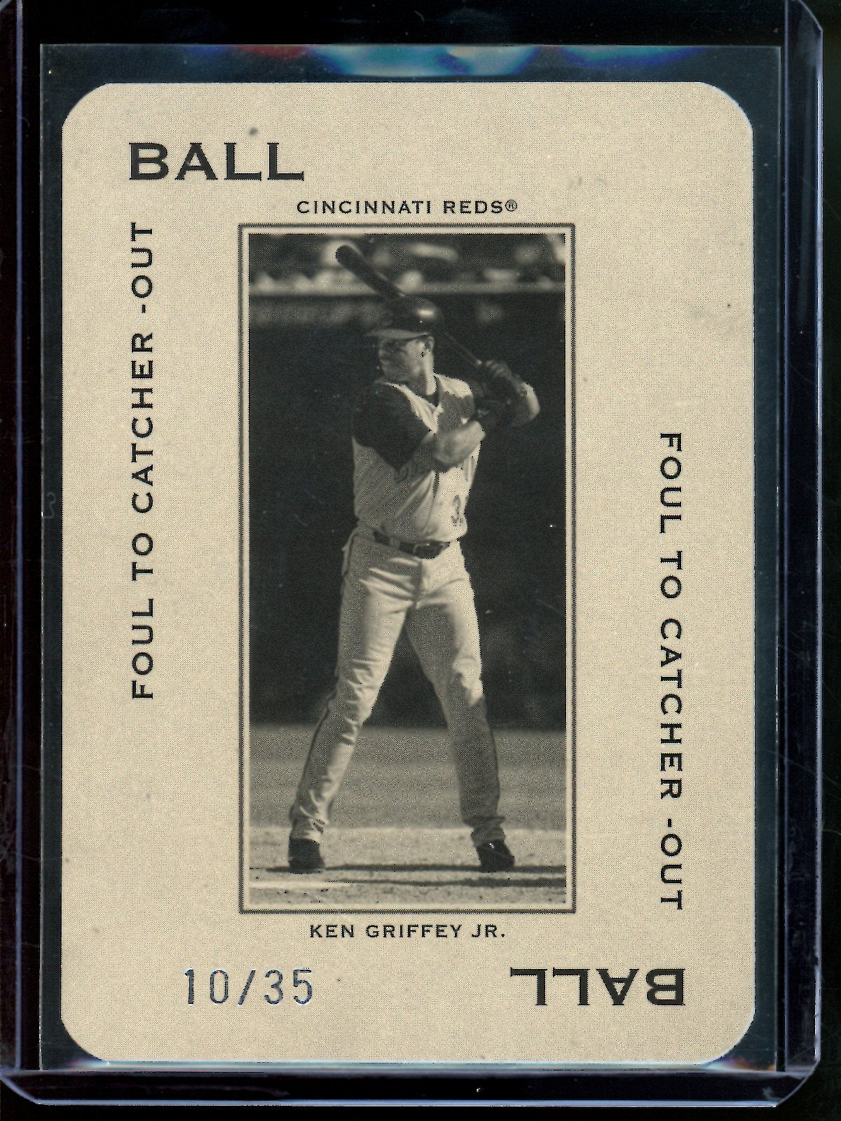 2005 Panini Donruss Ken Griffey Jr /35 Playing Card Reds