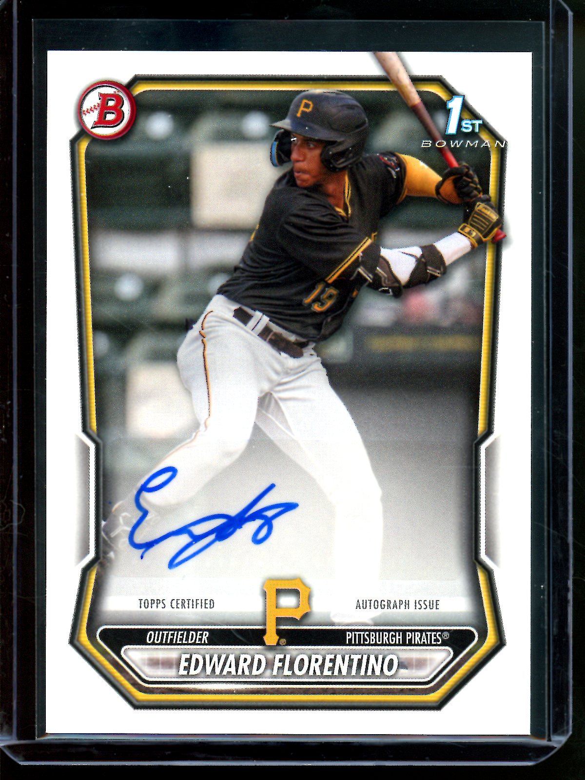 2026 Bowman Edward Florentino 1st Autograph Paper Pirates