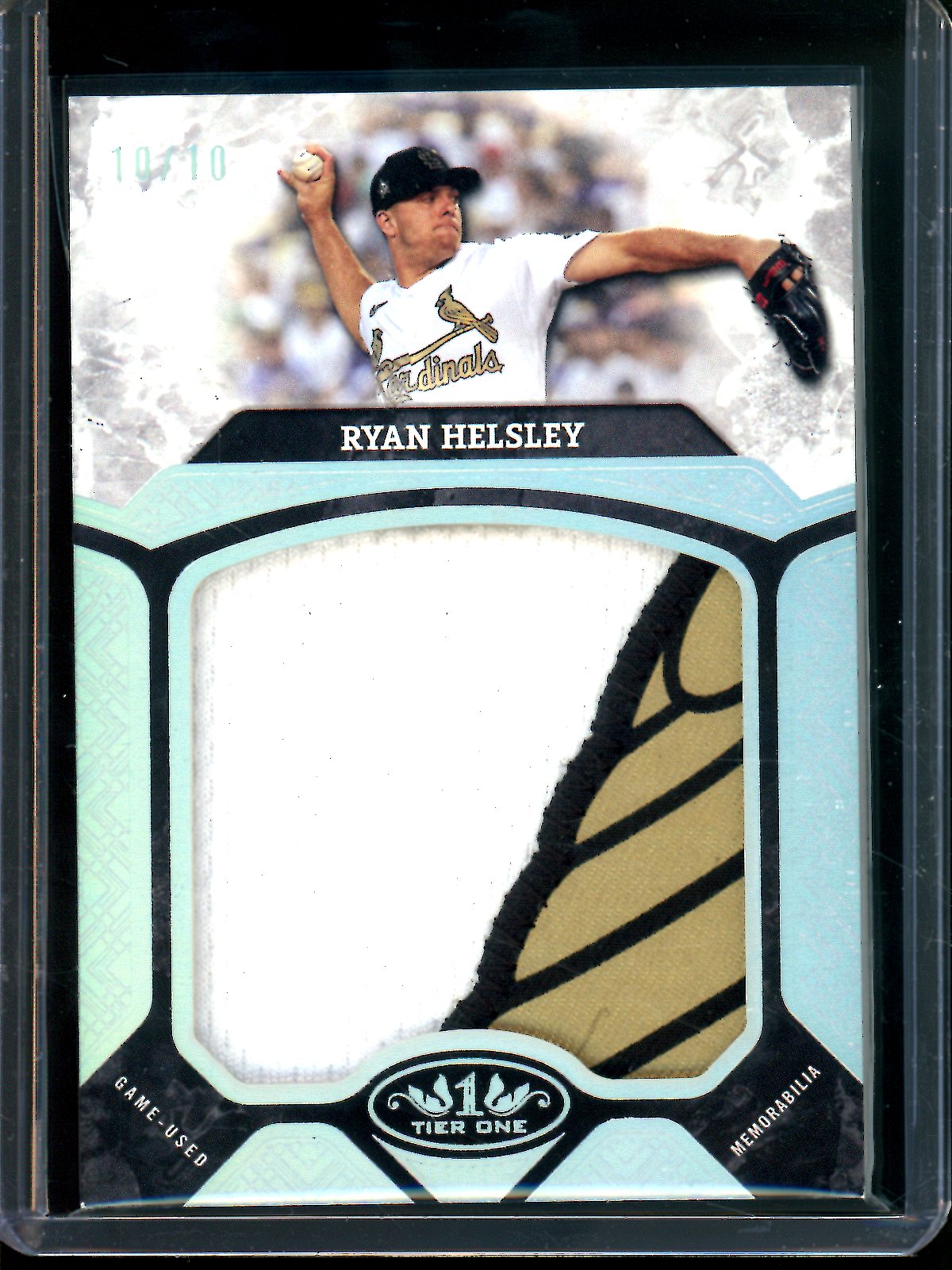 2025 Topps Tier One Ryan Helsley Jumbo Relic /10 Cardinals