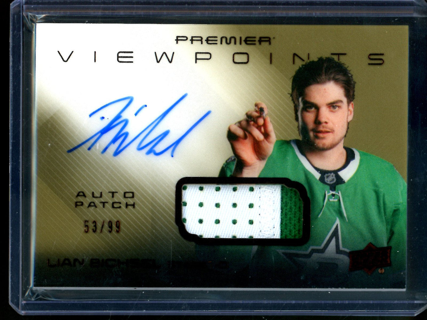 2025 Upper Deck Premier Lian Bichsel Bronze Autograph Patch Viewpoints /99 Stars