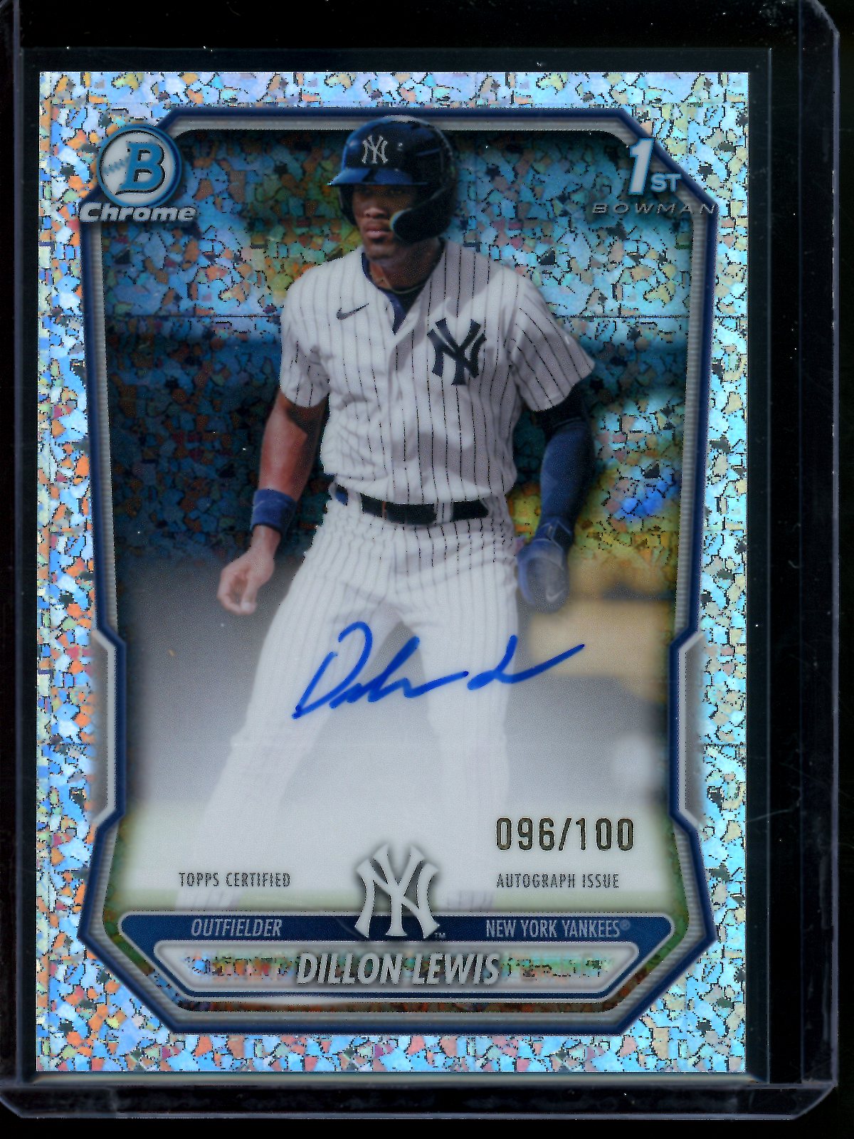 2026 Bowman Chrome Dillon Lewis 1st Mini Diamond Autograph /100 Yankees