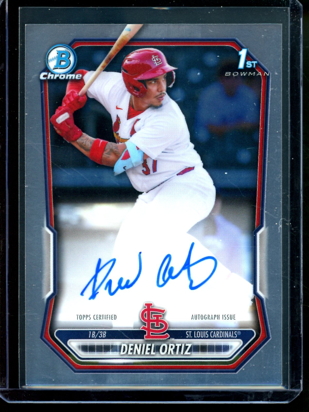 2026 Bowman Chrome Deniel Ortiz 1st Autograph Cardinals