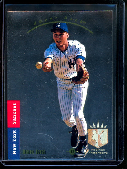 1993 Topps Premier Prospects Derek Jeter Rookie Card #279 Yankees